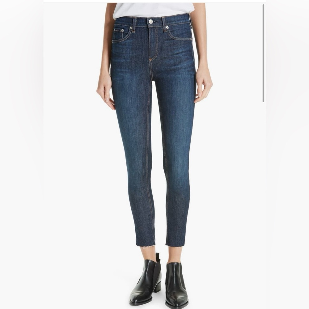 Rag & Bone High-Rise Ankle Skinny Jeans